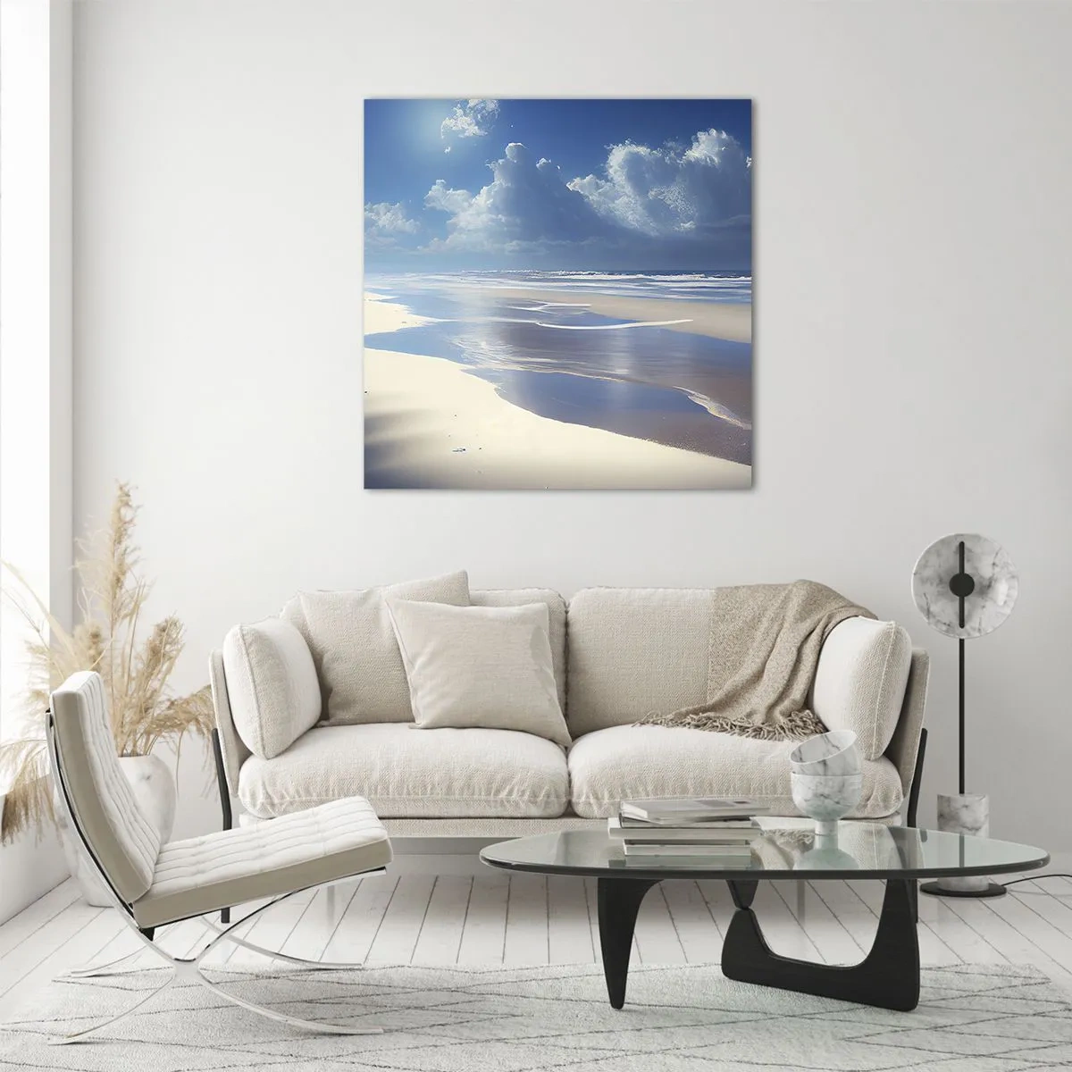 Glass picture - Paradise Holiday - 40x40 cm