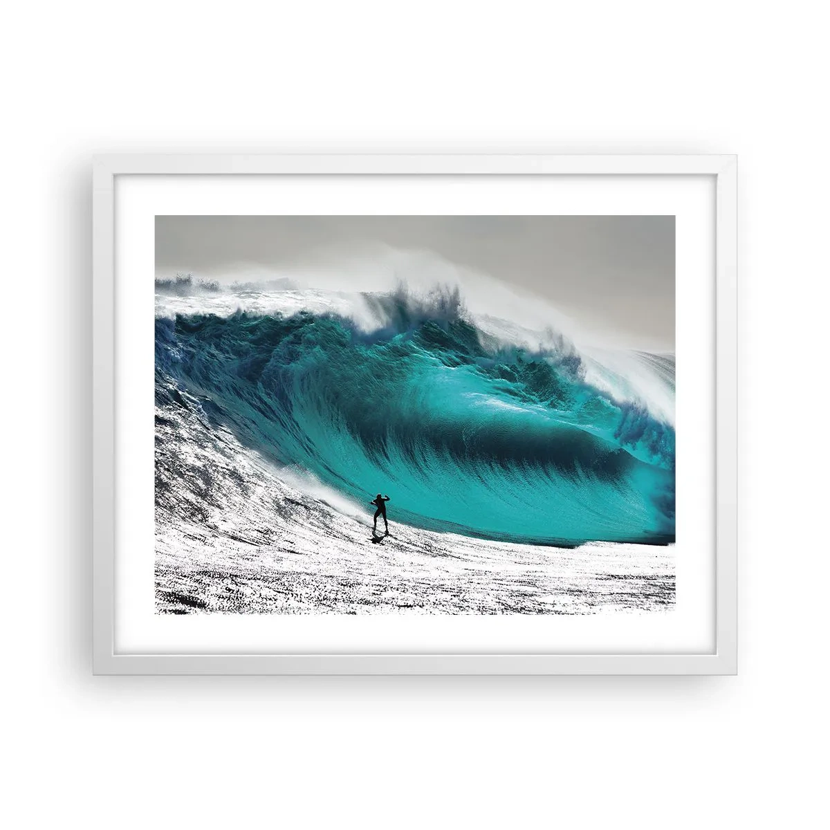 Poster in white frmae - Challenge Accepted - 50x40 cm