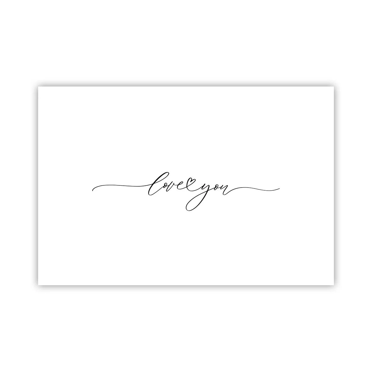 Poster - Black on White - 91x61 cm
