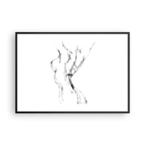 Poster in black frame - Beautiful and Strong - 100x70 cm