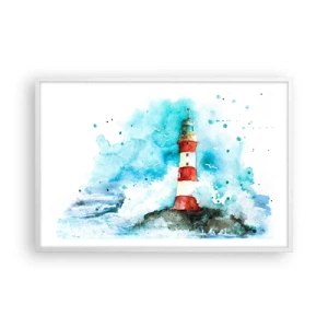 Poster in white frmae - Unity of Elements - 91x61 cm