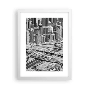 Poster in white frmae - Dubai - Impossible City - 30x40 cm
