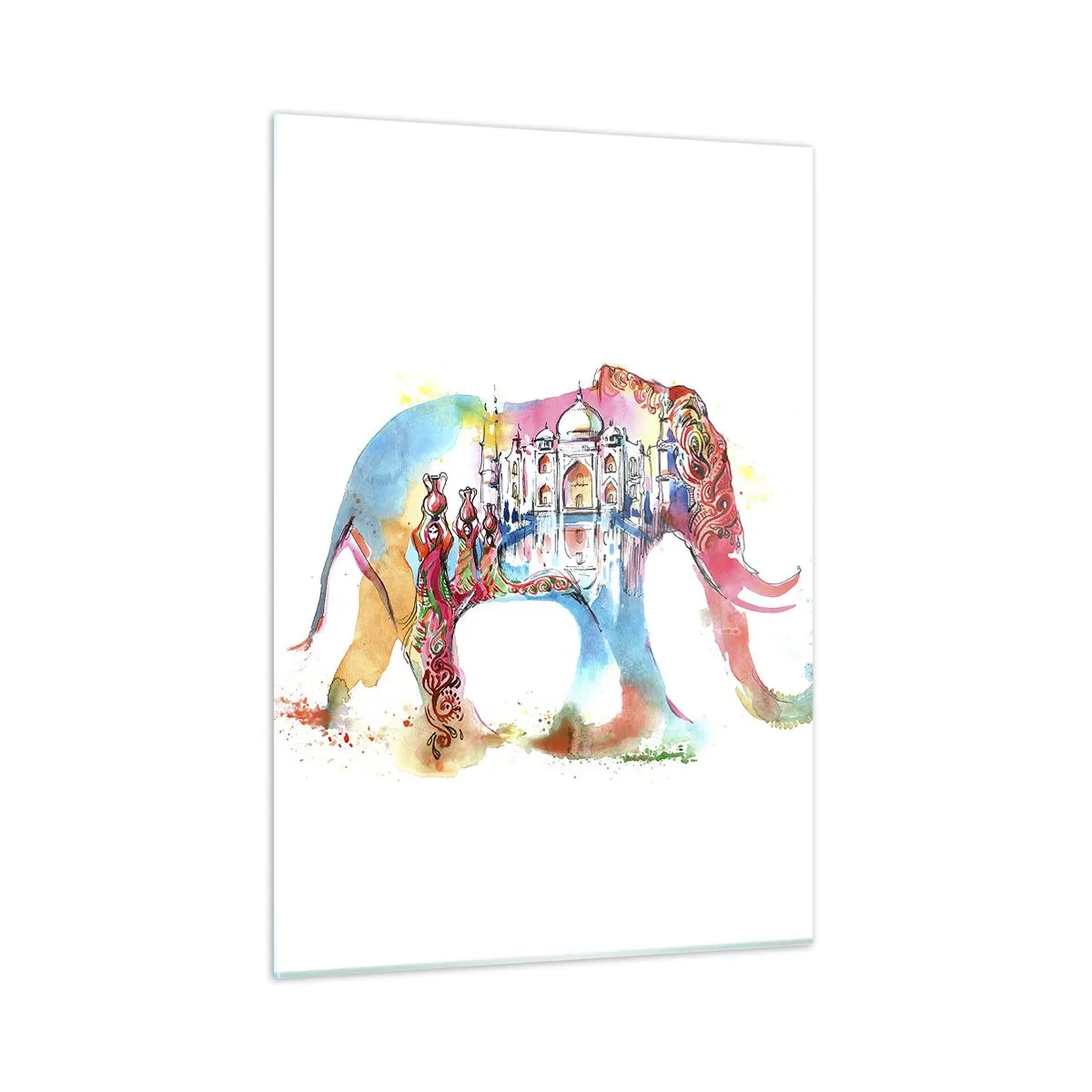 Glass picture - India - Atmosphere of Love - 50x70 cm