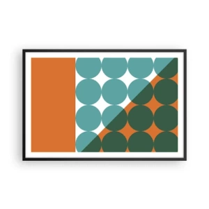 Poster in black frame - Upwards and Diagonally - 91x61 cm