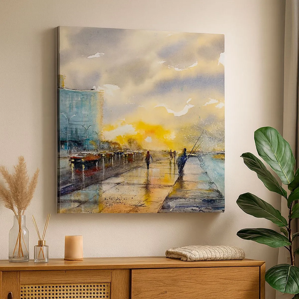 Canvas picture - Life On the Coast - 30x30 cm
