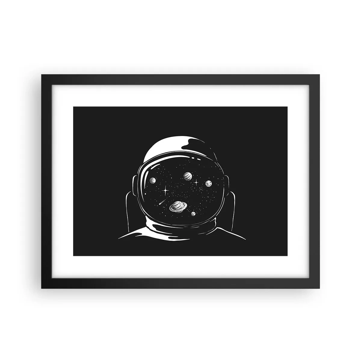Poster in black frame - Quite a View - 40x30 cm