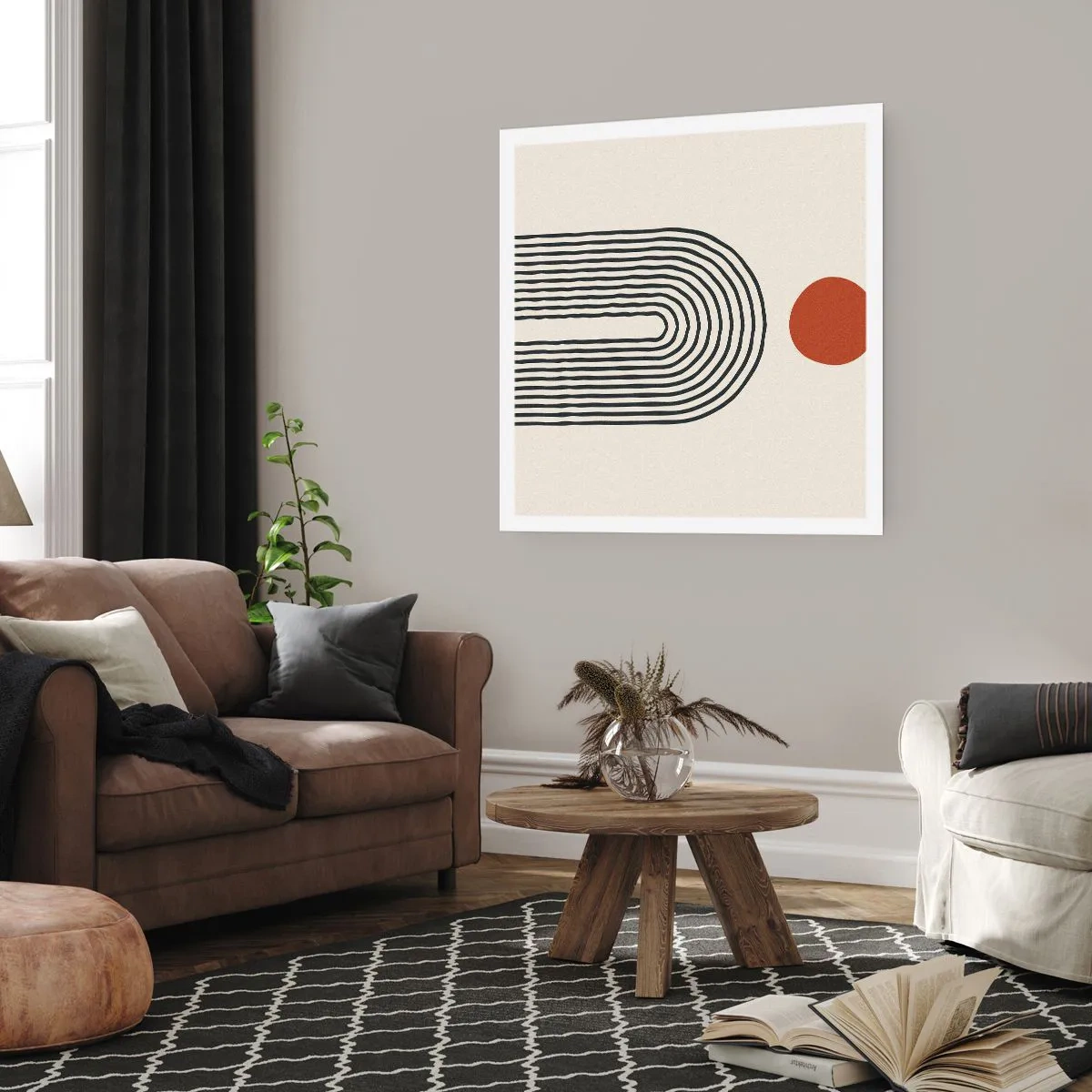 Poster - Magnetism of Shapes and Colours - 30x30 cm