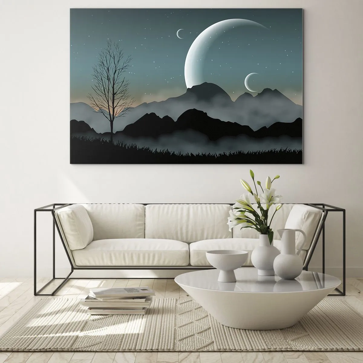 Glass picture - Carnival of a Starry Night - 100x70 cm