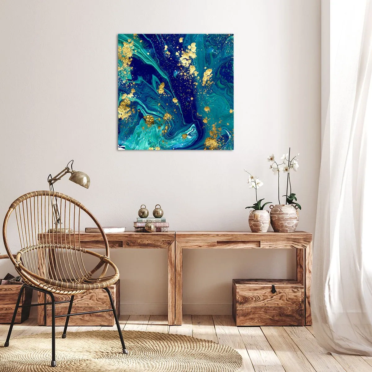 Canvas picture - Sun Flakes - 40x40 cm