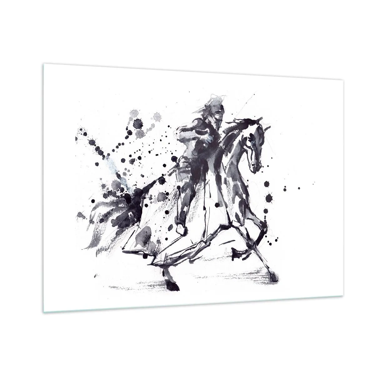 Glass picture - Black Knight - 100x70 cm