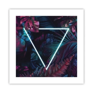 Poster - Disco Style Garden - 40x40 cm