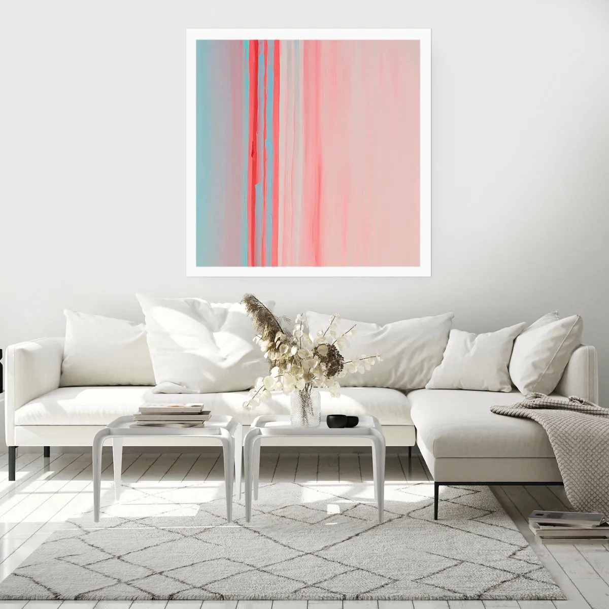 Poster - Abstract at Dawn - 60x60 cm