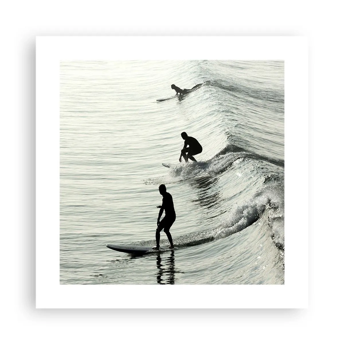 Poster - Meeting the Wave - 40x40 cm