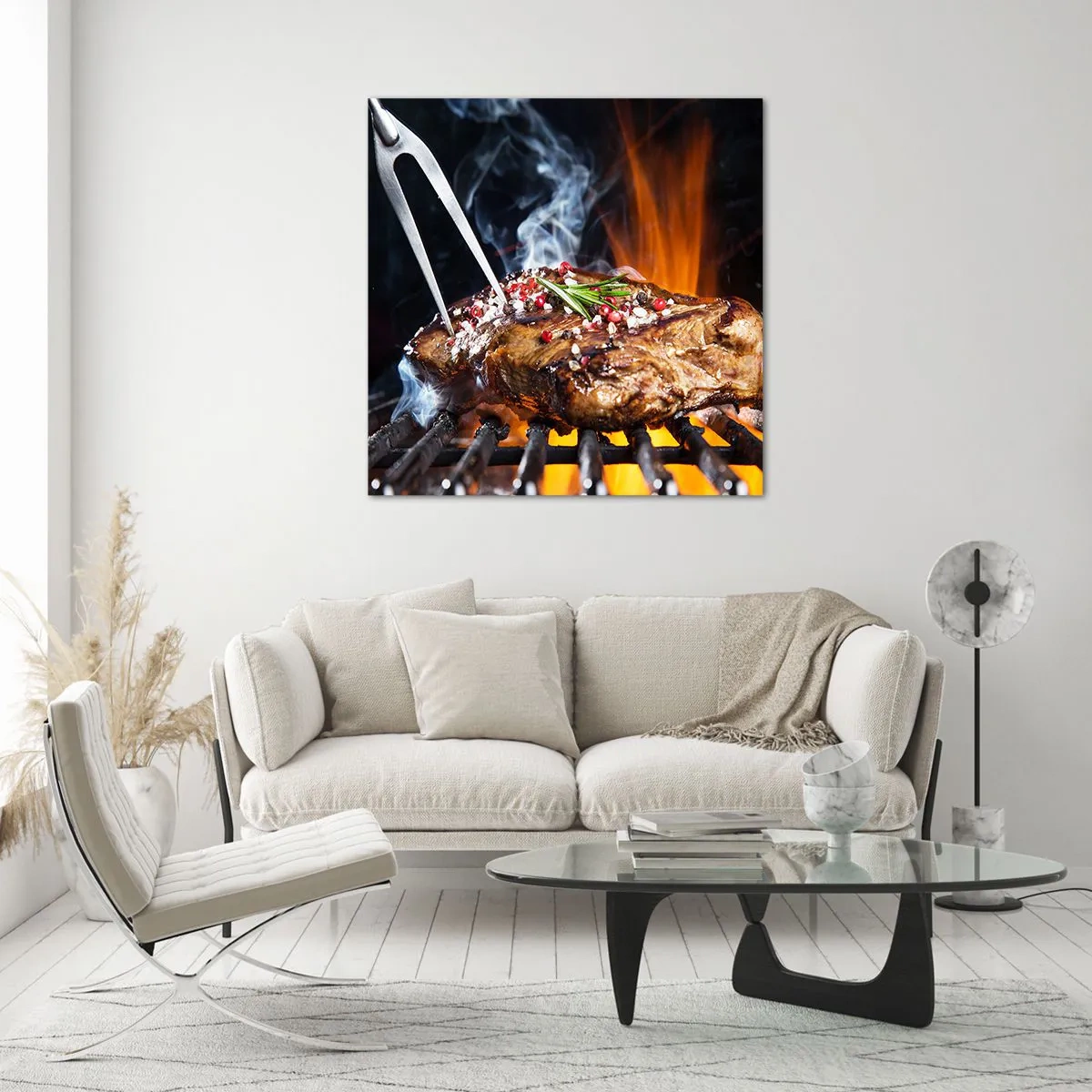 Glass picture - Juicy and Fragrant - 70x70 cm