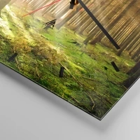 Clock face with lines