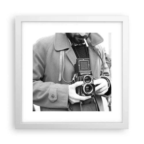 Poster in white frmae - In Retro Style - 30x30 cm