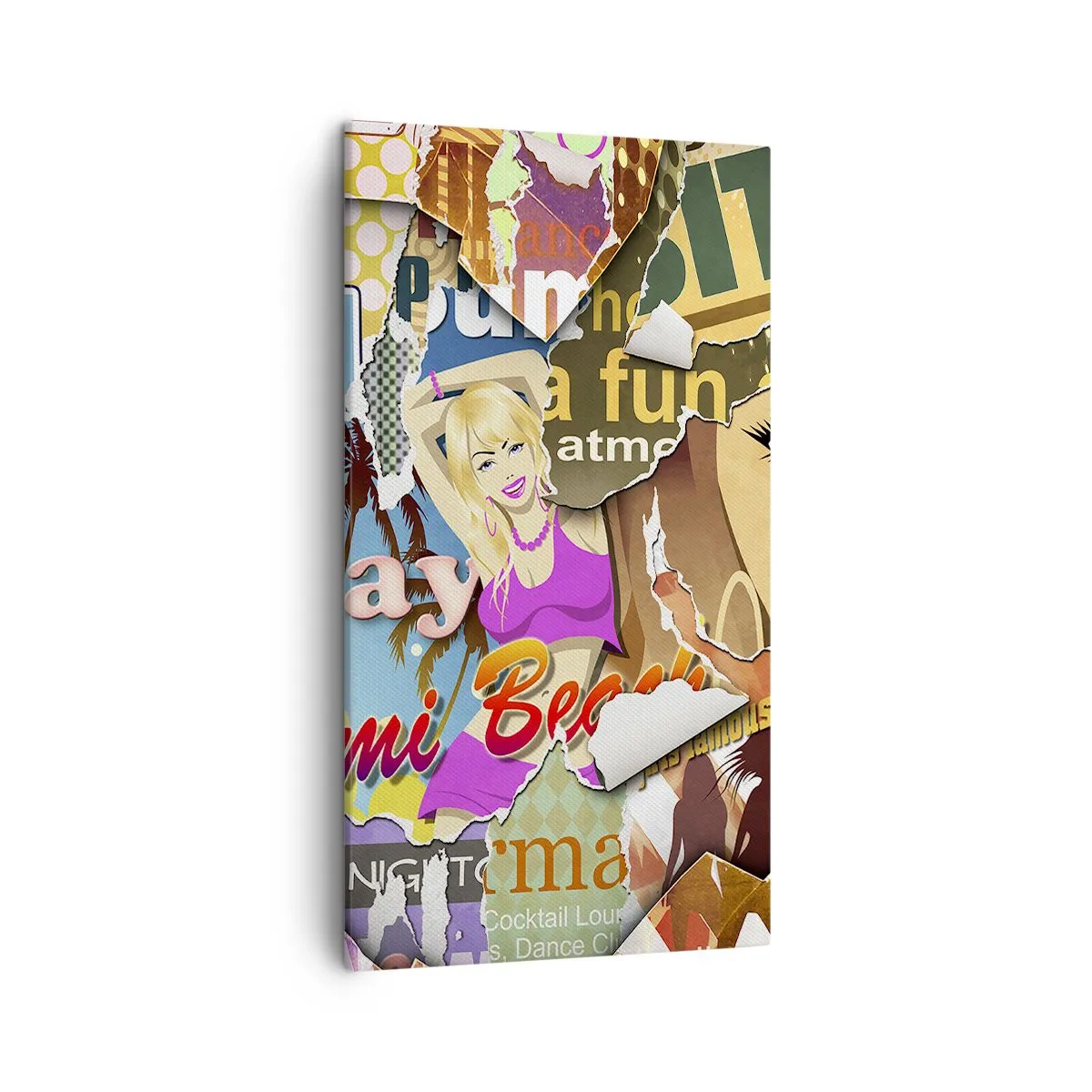 Canvas picture - Holiday Flashbacks - 45x80 cm