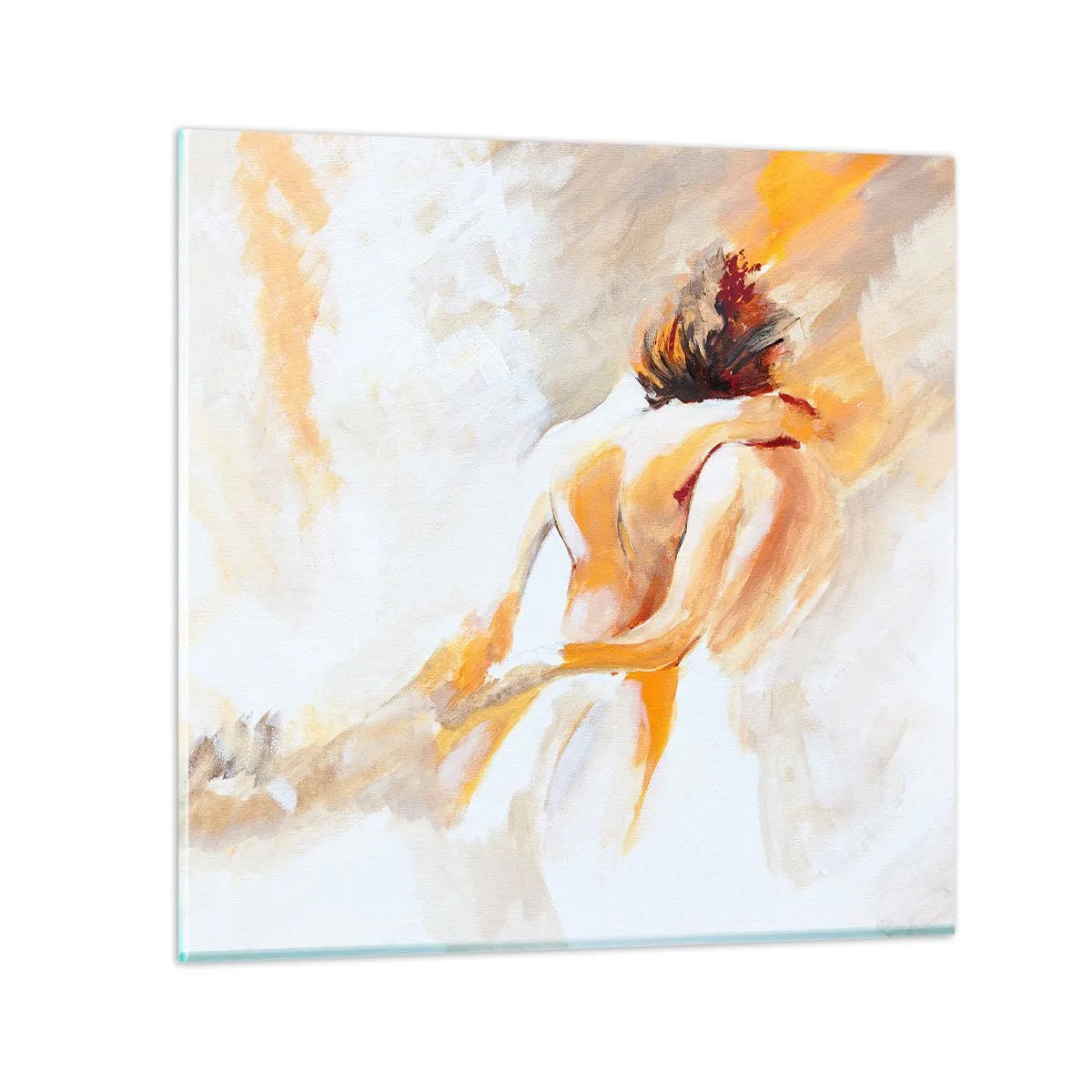 Glass picture - Heavenly Embrace - 30x30 cm