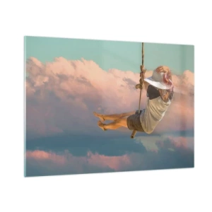 Glass picture - Fun in the Clouds - 100x70 cm