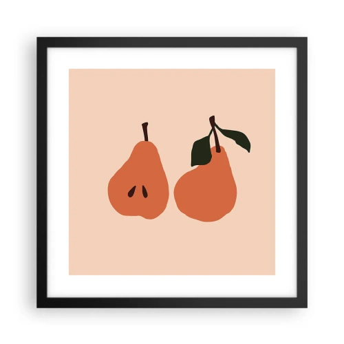 Poster in black frame - Overly Sweet - 40x40 cm