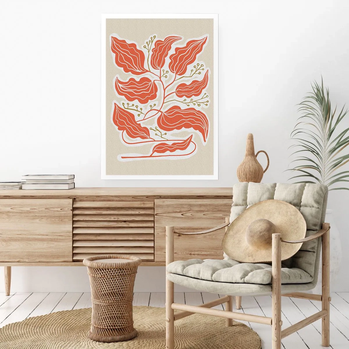 Poster - Folk and Coral - 70x100 cm
