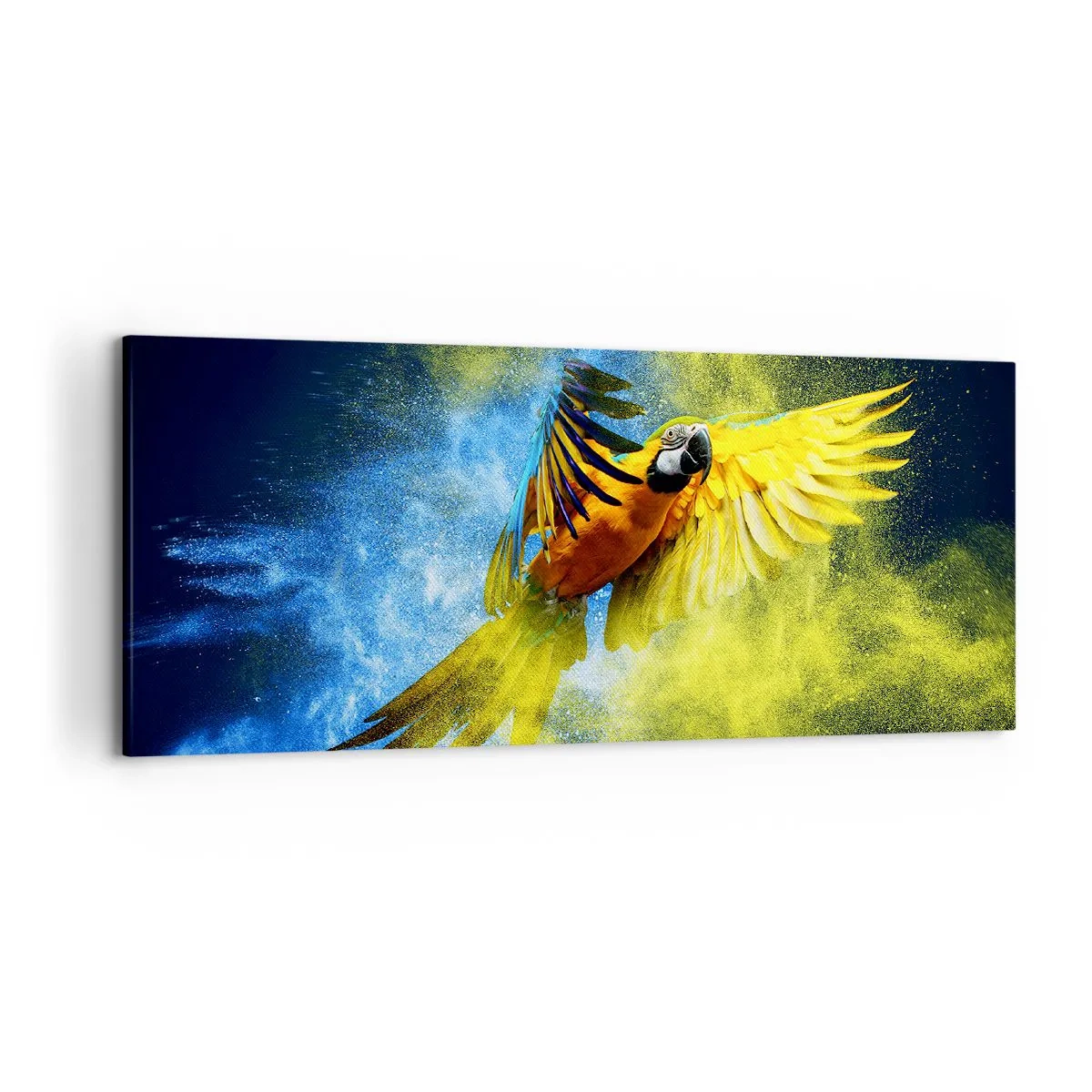 Canvas picture - In Blue and Gold Dust - 120x50 cm