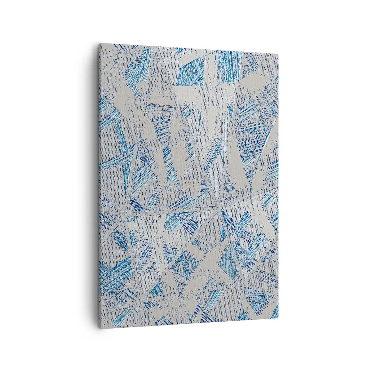 Canvas picture - In Blue and Grey Maze - 50x70 cm