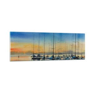Glass picture - The End of a Good Day - 90x30 cm