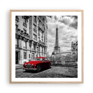 Poster in light oak frame - Predator in the City - 60x60 cm