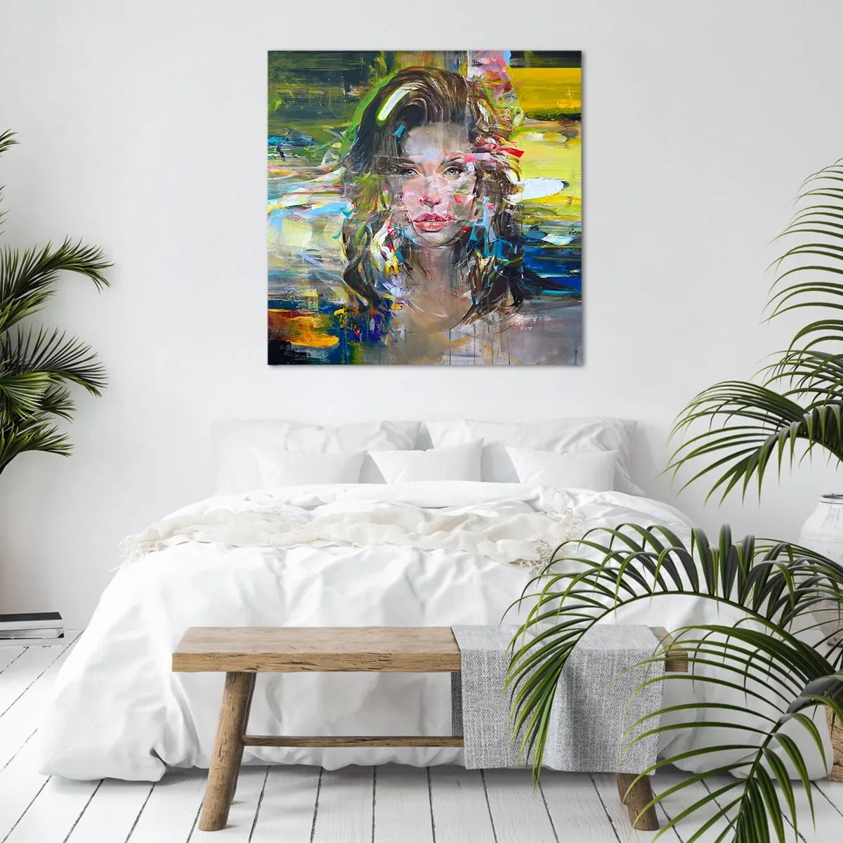 Canvas picture - Behind a Curtain of Air - 70x70 cm