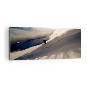 Canvas picture - Mountain Challenge Accepted - 100x40 cm
