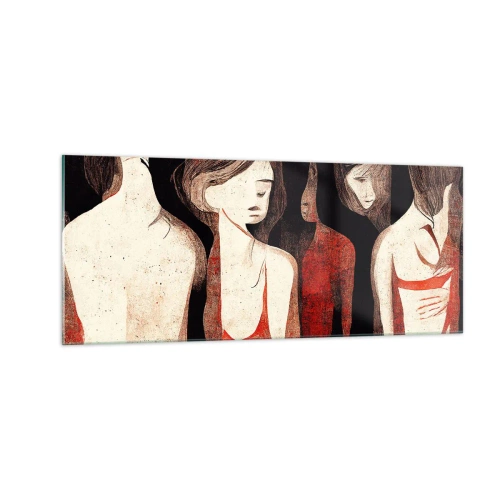 Glass picture - Madonnas from Darkness - 100x40 cm
