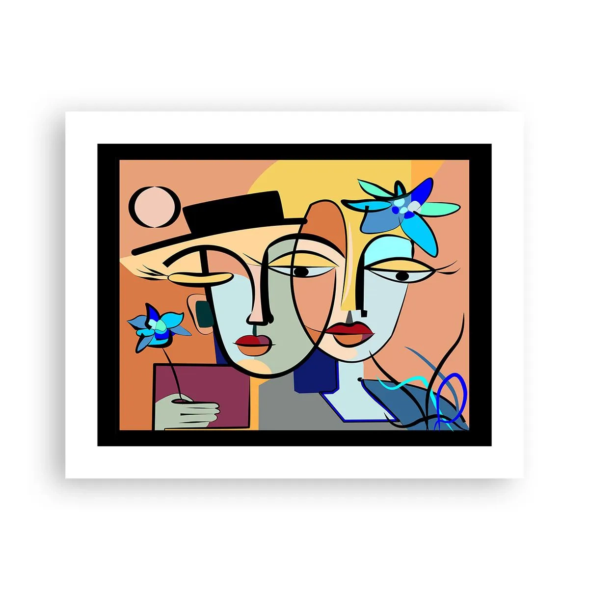 Poster - Rendez-vous Picasso Style - 50x40 cm