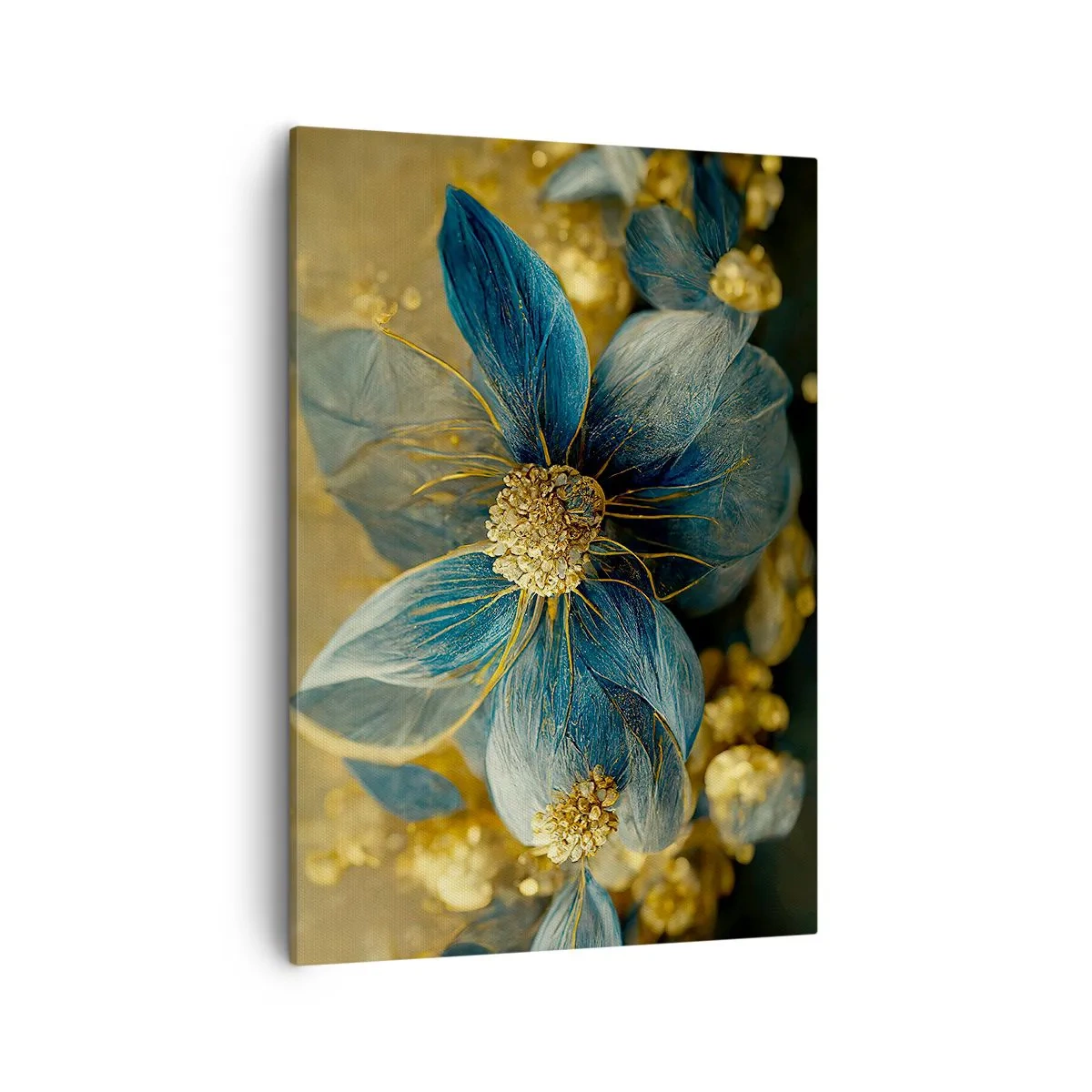 Canvas picture - Blossoming in Gold - 50x70 cm
