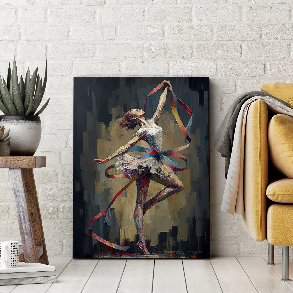 Canvas picture - Dance with a Ribbon - 55x100 cm
