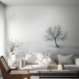 Photo Wallpaper Premium Sand - Against Nothingness - Landscape, Tree, Nature - 100x70 cm