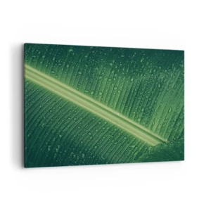 Canvas picture - Structure of Green - 100x70 cm