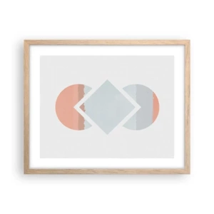 Poster in light oak frame - Situation Is Clear - 50x40 cm