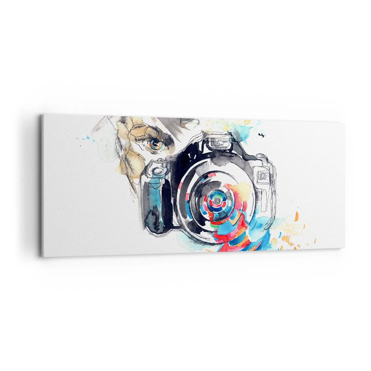 Canvas picture - In the Eye of the Lens - 120x50 cm