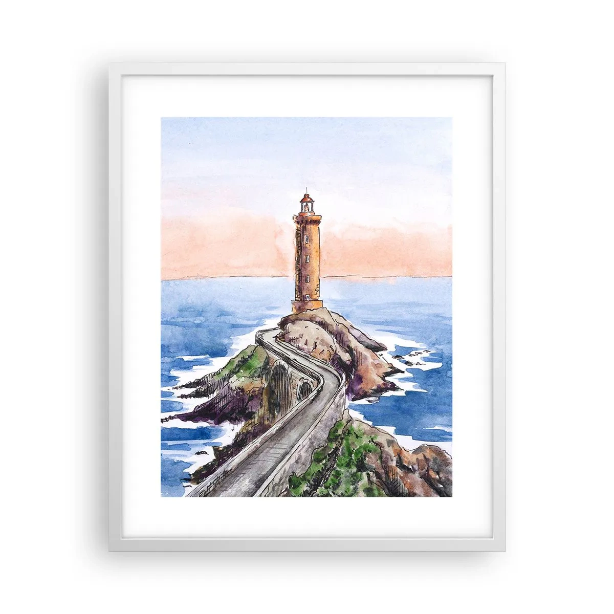 Poster in white frmae - In the Direction of the Sea - 40x50 cm