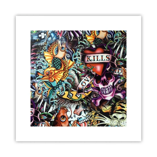 Poster - Dream of a Tattoo Artist - 30x30 cm