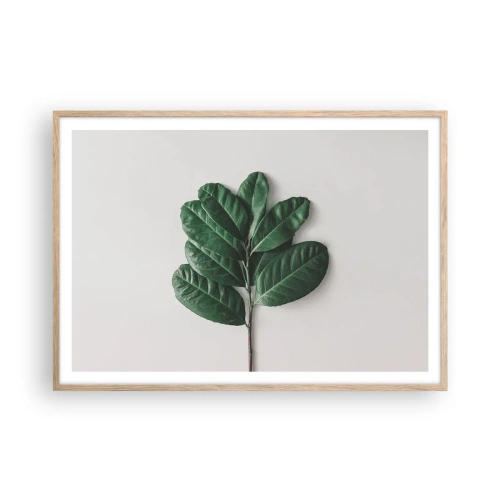 Poster in light oak frame - Drawing of Nature Itself - 100x70 cm