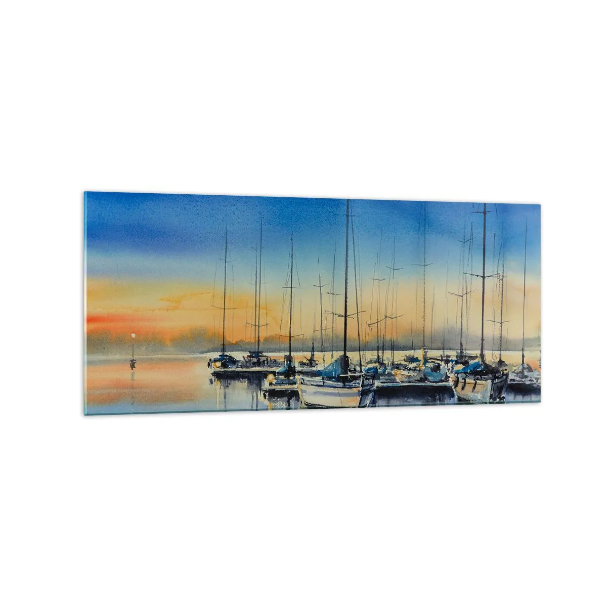 Glass picture - The End of a Good Day - 120x50 cm