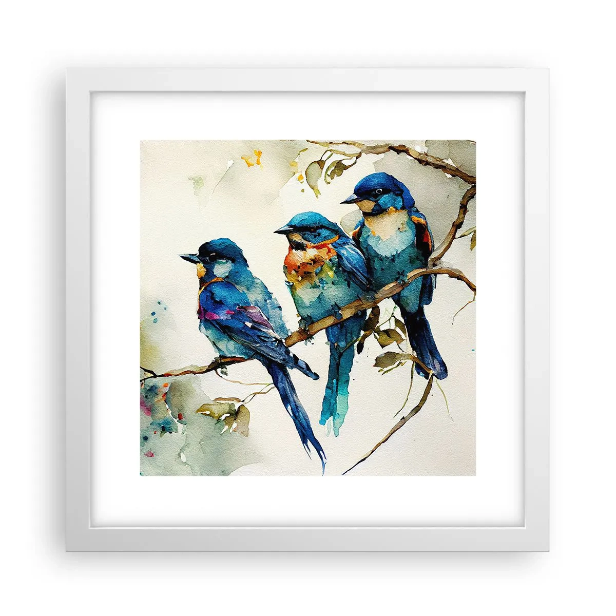 Poster in white frmae - Is It Offended? - 30x30 cm