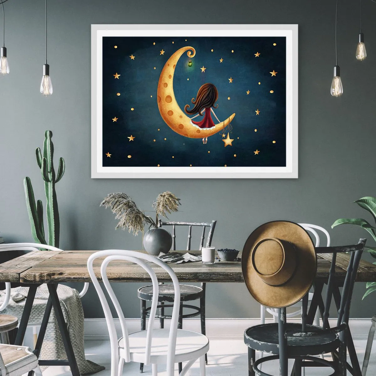 Poster in white frmae - Once Upon a Time… - 100x70 cm