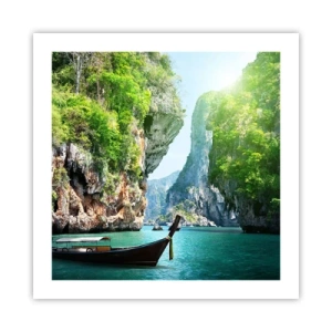 Poster - Invitation for an Exotic Trip - 50x50 cm