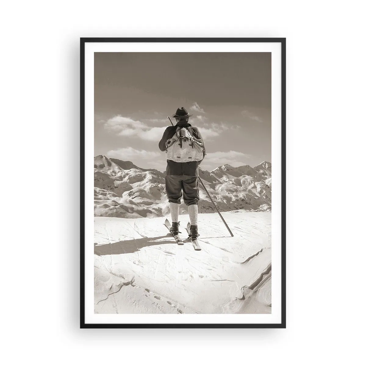 Poster in black frame - Mountains Are the Same - 70x100 cm