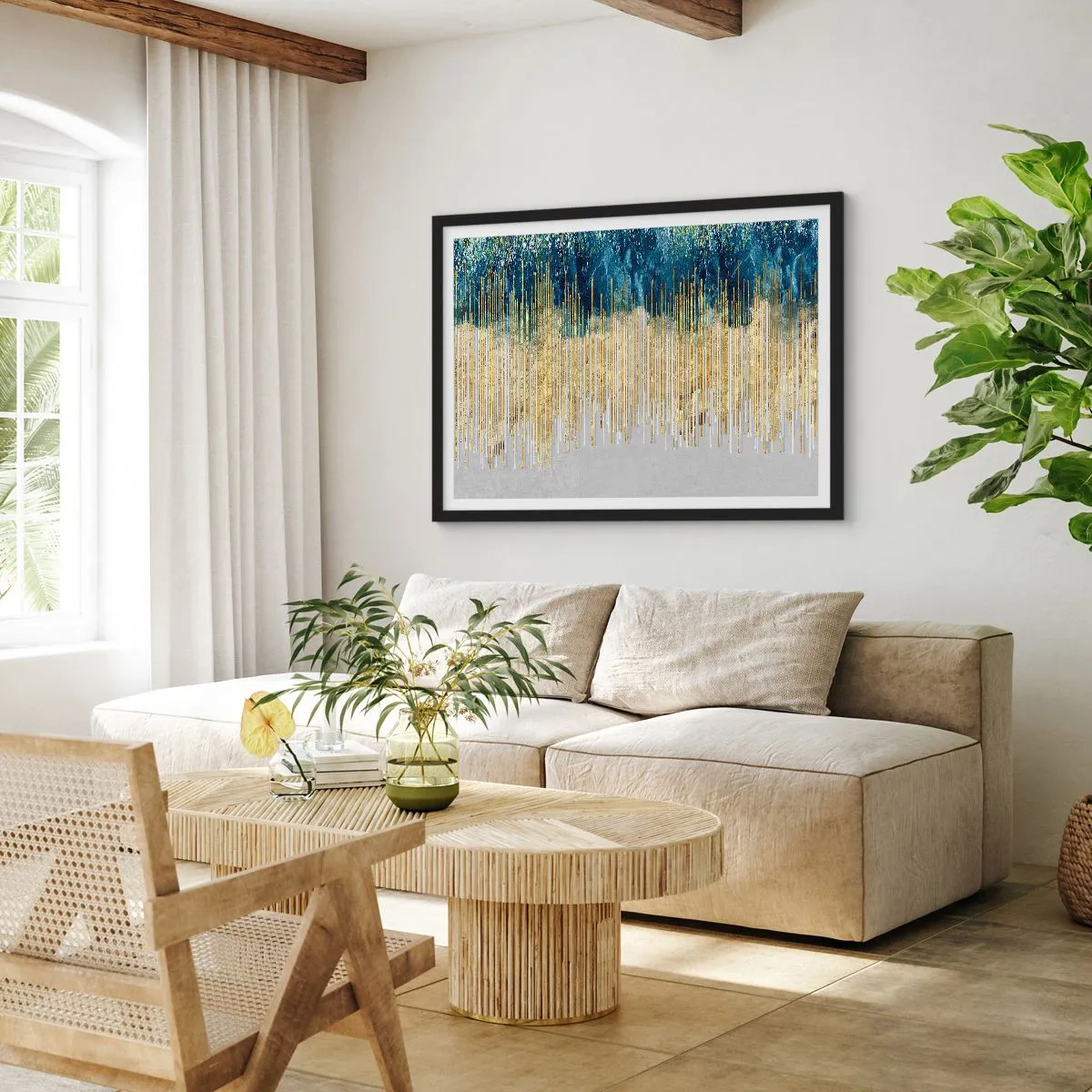 Poster in black frame - Glided Border - 40x30 cm