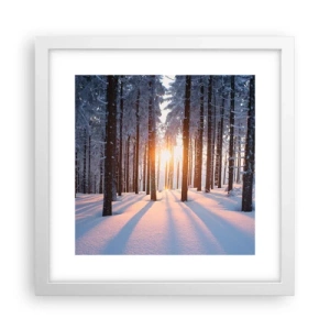 Poster in white frmae - Clearly Black on White - 30x30 cm