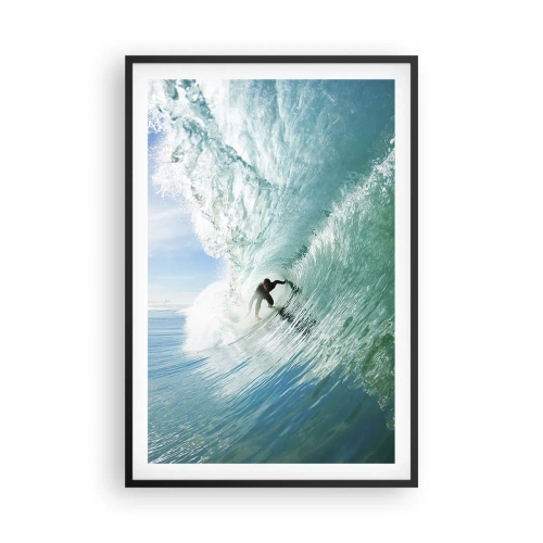 Poster in black frame - Riding the Wave - 61x91 cm